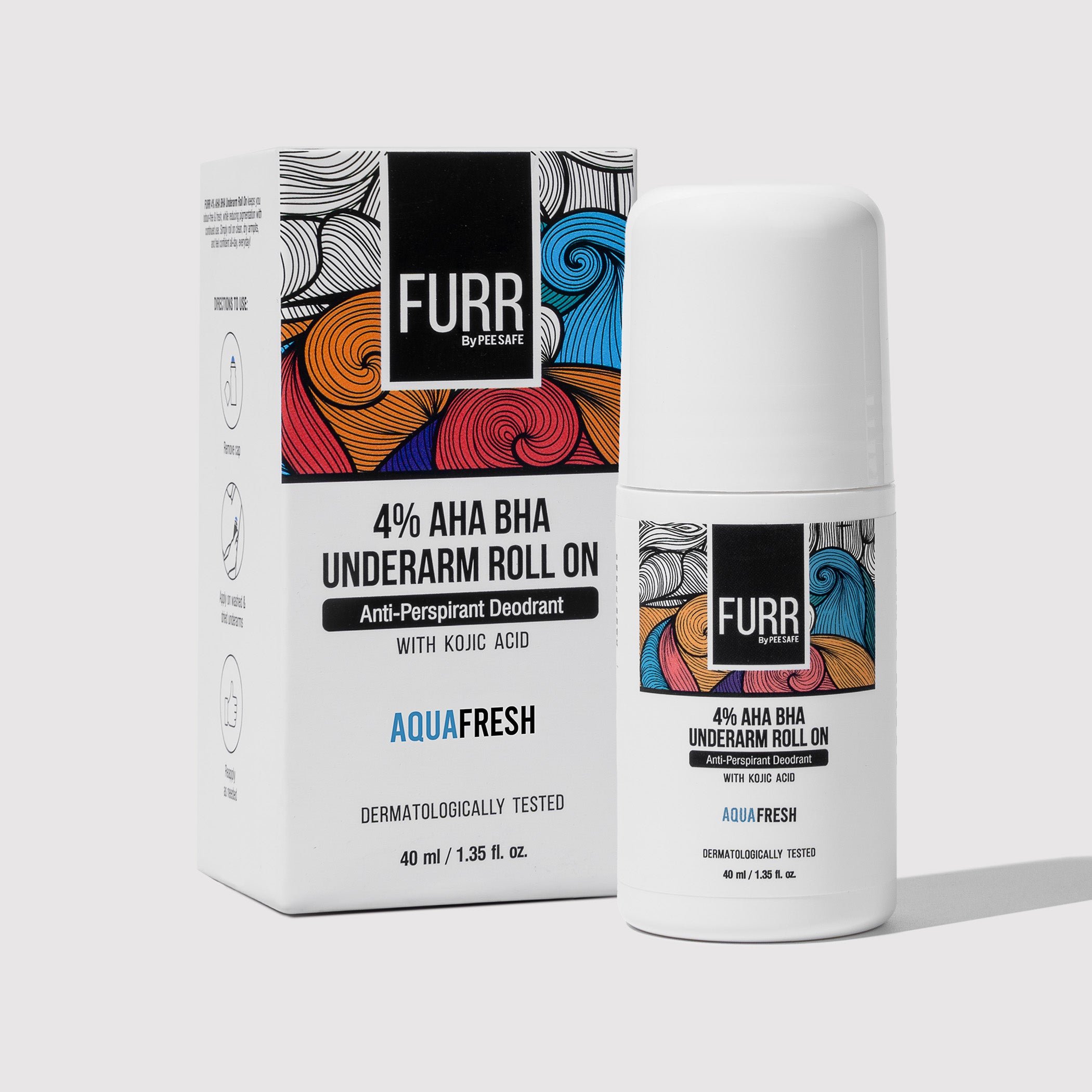 4% AHA BHA Underarm Roll-On - Aqua