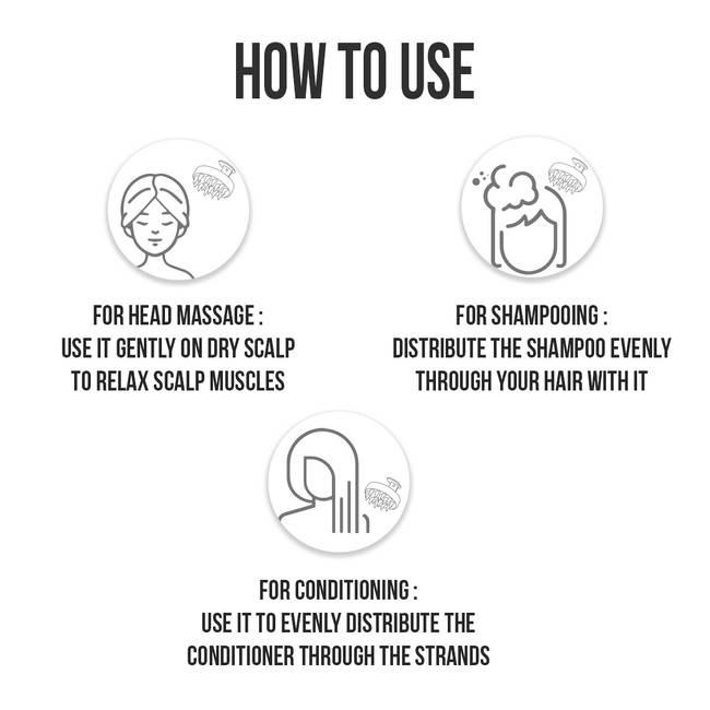 Scalp Massager Brush (Pack of 1)