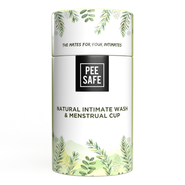 Reusable Menstrual Cup (Medium) + Wash for Women (105ml)