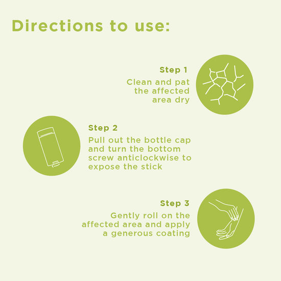  Directions to use for Anti Chafing Stick 