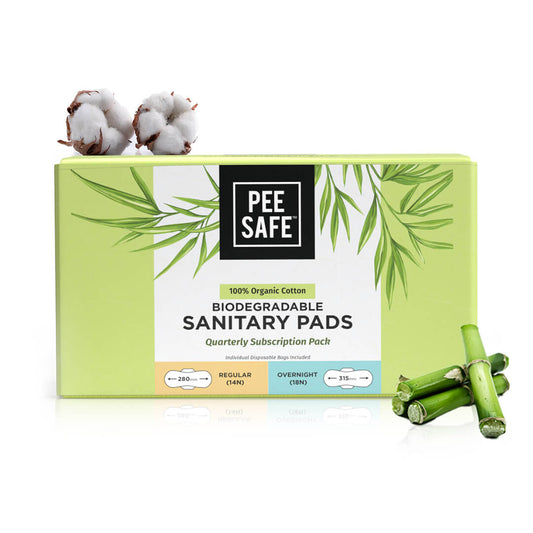 Biodegradable Sanitary Pads Subscription Pack - Pack of 32 - Pee Safe