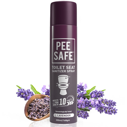 Toilet Seat Sanitizer Spray (Lavender) - 300 ML (1N) - Pee Safe