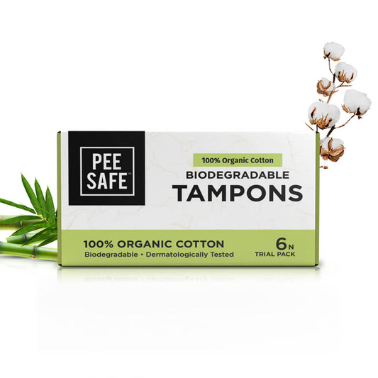 Biodegradable Tampons - Trial Pack (6N) - Pee Safe