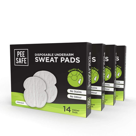 Pee Safe Feminine Hygiene & Care Sweat Pads Straight - Pack of 4